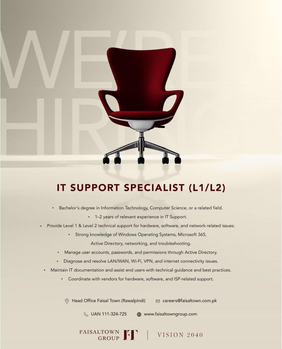 IT Support Specialist (L1/L2)